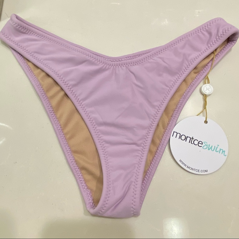 Montce swim lilac lulu bikini bottom NWT